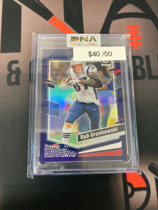 2023 NFL Donruss Optic Rob Gronkowski Purple /50