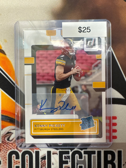 2022 Panini Donruss NFL Kenny Pickett Rated Rookie Autograph