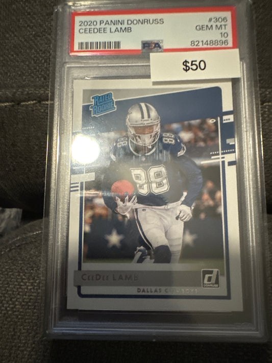 2020 Donruss Ceedee Lamb PSA 10