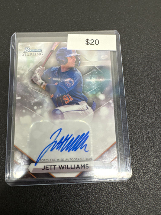 2023 Bowman Sterling Jett Williams auto