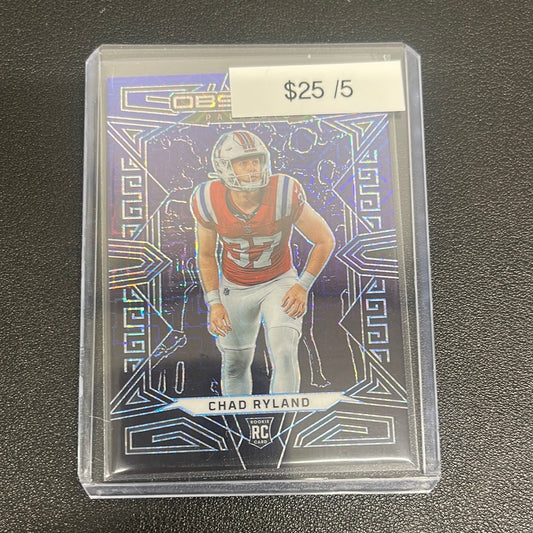 2023 NFL Obsidian Chad Ryland Rookie /5