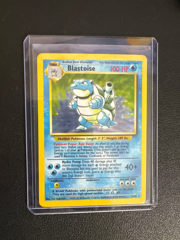 Pokemon Blastoise Base Set Holo 2/102 LP