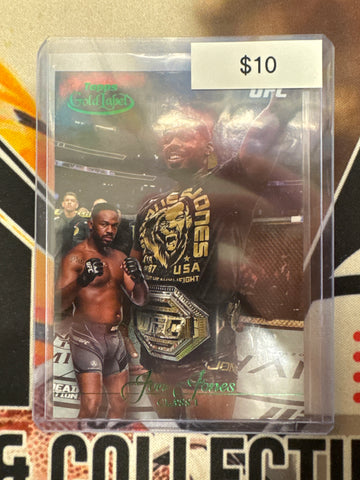 2024 Topps Gold Label UFC Jon Jones Green Refractor