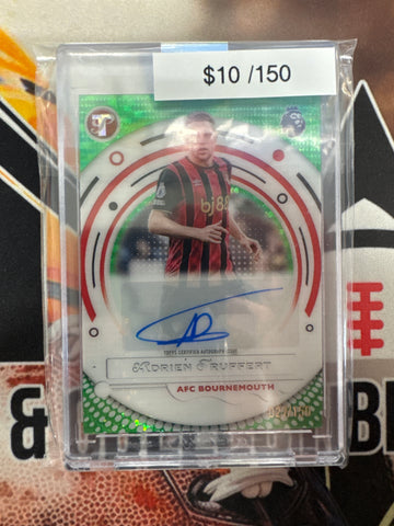 2026 Topps Pristine English Premier League Adrien Truffert Autograph Green Refractor /150