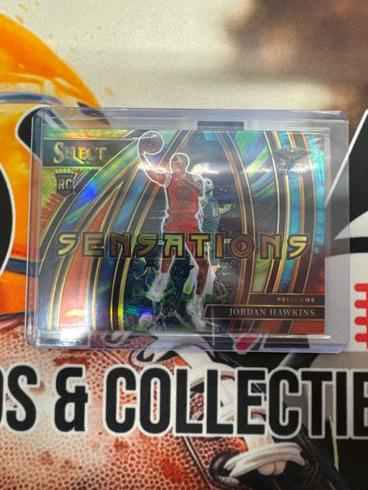 2023-24 Panini Select NBA Jordan Hawkins Sensations Tie-Dye /25