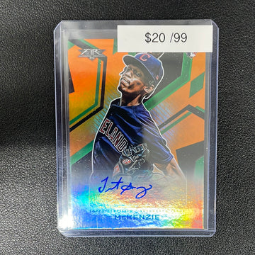 2021 MLB Triston McKenzie Topps Fire Auto /99