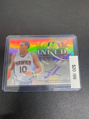 2008-09 NBA Radiance Mike Bibby Inked Auto /99