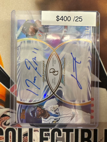 2026 Topps Dynamic Duals Jose Ramirez & Junior Caminero Dual Autograph /25