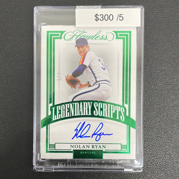 2023 Flawless Nolan Ryan Legendary Scripts Auto /5