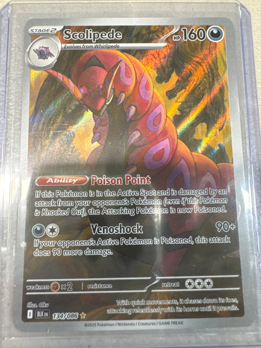 Pokemon Scolipede 134/086 Black Bolt