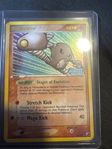 Pokemon Hitmonlee 25/115 reverse holo Unseen Forces DM
