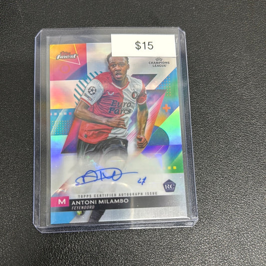 2024 Topps Finest Antoni Milambo auto