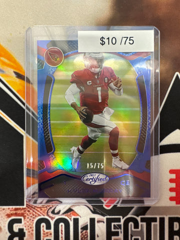 2021 Panini Certified NFL Kyler Murray Blue Refractor /75