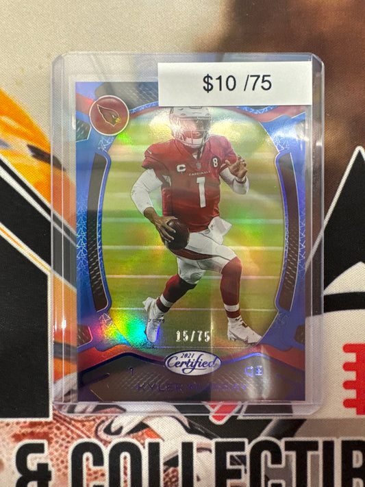 2021 Panini Certified NFL Kyler Murray Blue Refractor /75