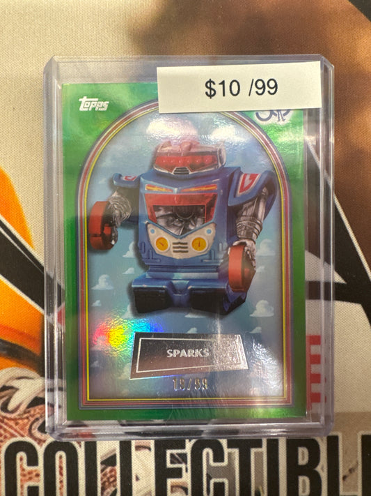 2026 Topps Toy Story 30th Anniversary Sparks Green Foil /99