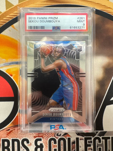 2019 Panini Prizm NBA Sekou Doumbouya Rookie PSA 9