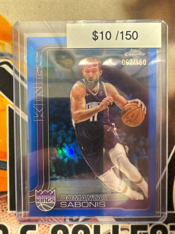 2026 Topps Chrome NBA Update Domantas Sabonis Blue Refractor /150