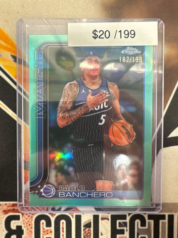 2026 Topps Chrome NBA Update Paolo Banchero Teal Refractor /199