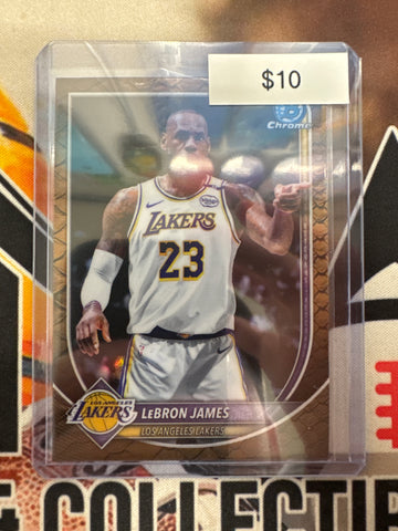 2025-26 Topps Bowman Basketball LeBron James Reptilian Refractor