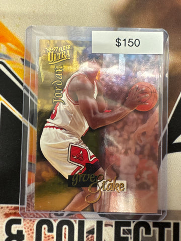1996-97 Fleer Ultra Basketball Michael Jordan Give & Take Insert
