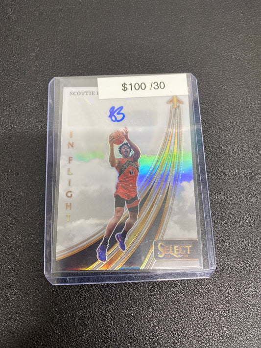 2023-24 NBA Select Scottie Barnes In Flight Auto /30