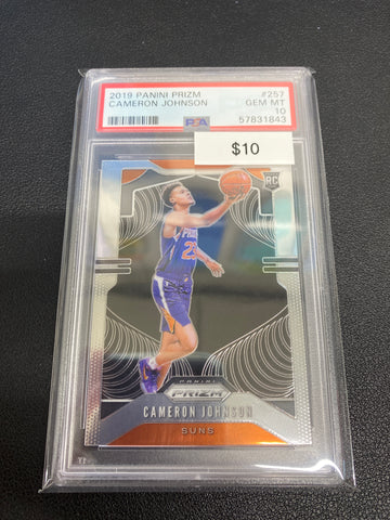 2019 Panini Prizm Cameron Johnson Rookie PSA 10