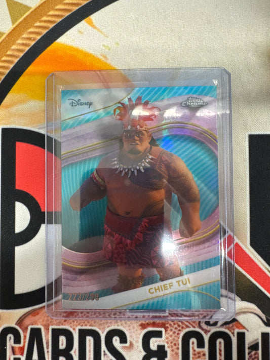 2025 Topps Chrome Disney Chief Tui Teal Refractor /299