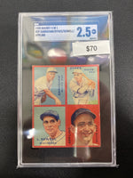 1935 Goudey 4 In 1 Earnshaw, Dykes, Sewell, Appling SGC 2.5