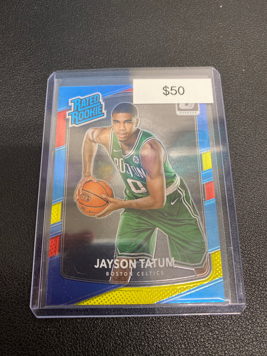 2017-18 Panini Donruss Optic Jayson Tatum Red Yellow Rated Rookie