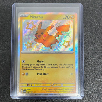 Pokémon Pikachu Shiny Rare (Paldean Fates) 131/091