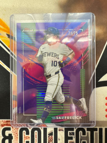 2026 Topps Finest MLB Sal Frelick Rare Purple Refractor /75