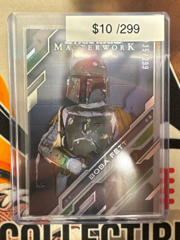 2025 Topps Star Wars Masterwork Boba Fett The Mandalorian Refractor /299