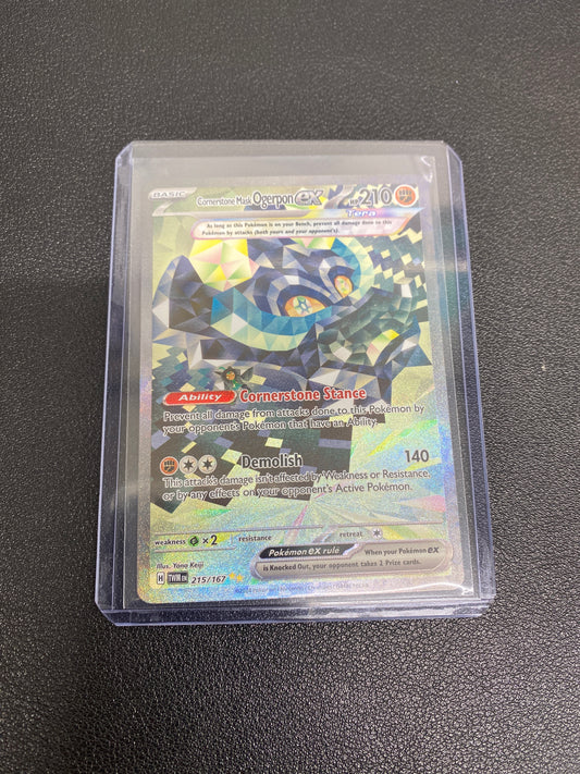 Pokémon Cornerstone Mask Ogerpon ex Twilight Masquerade SIR 215/167
