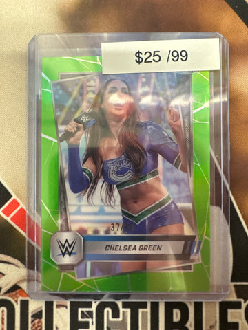 2025 Topps Chrome WWE Chelsea Green Green Refractor /99