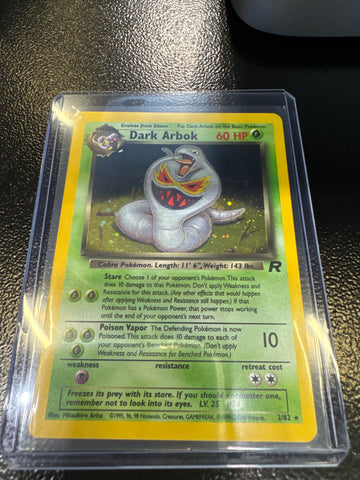 Pokémon Dark Arbok Holo 2/82 Team Rocket