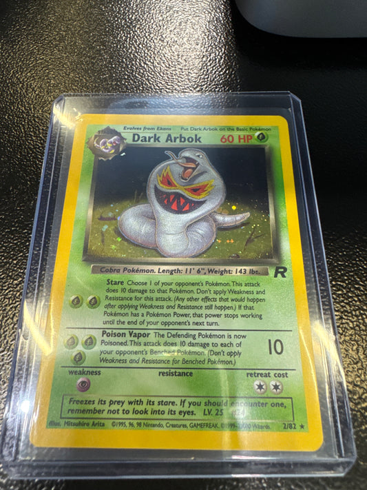Pokémon Dark Arbok Holo 2/82 Team Rocket