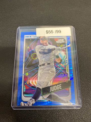 2024 Topps Chrome Cosmic Aaron Judge Blue Moon Refractor /99