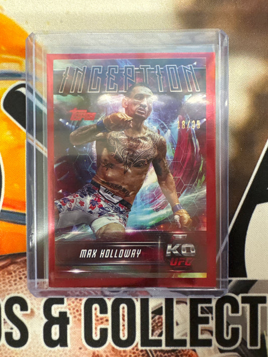 2025 Topps Knockout UFC Max Holloway Inception Red Refractor /25