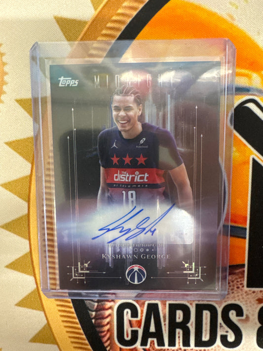 2025-26 Topps Midnight NBA Kyshawn George Dark Marks Autograph