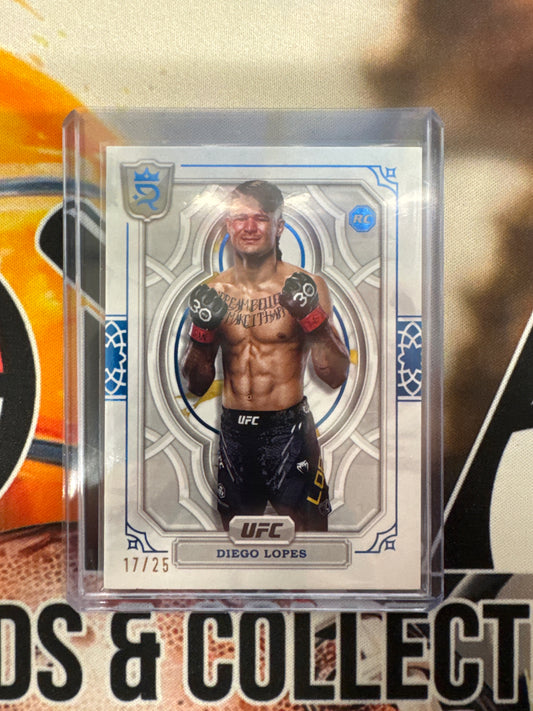 2024 Topps Royalty UFC Diego Lopes Rookie Blue Refractor /25