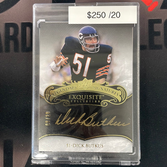 2008 NFL Dick Butkus Upper Deck Exquisite Legendary Signatures Auto /20