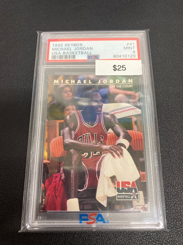 1992 Skybox Michael Jordan USA Basketball PSA 9