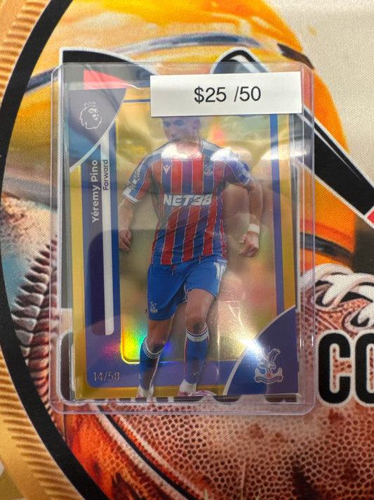 2026 Topps Chrome English Premier League Yeremy Pino Gold Refractor /50