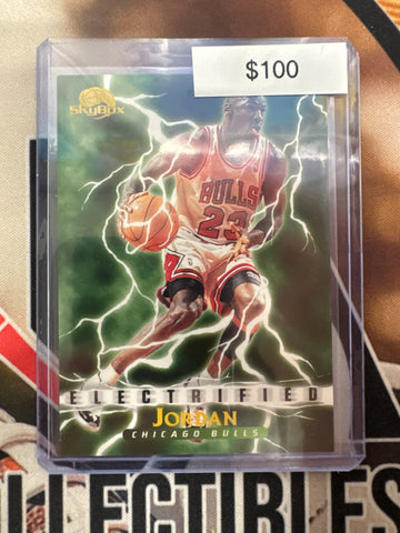 1996 Fleer Basketball Michael Jordan Electrified Insert