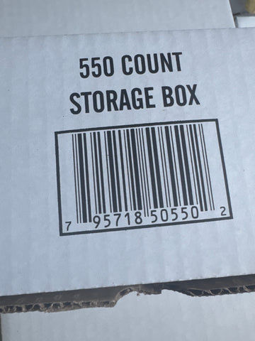 Cardboard 550 count storage box