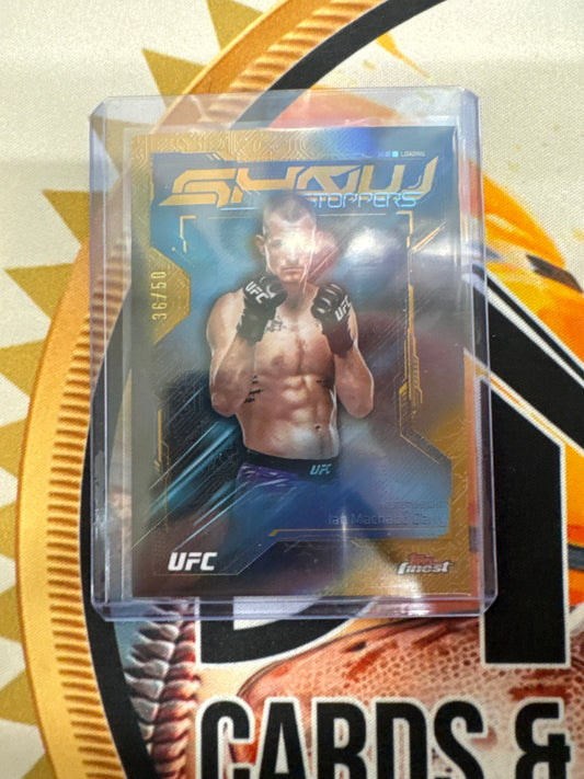 2025 Topps Finest UFC Ian Machado Garry Show Stoppers Gold Refractor /50