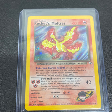 Pokemon Rocket’s Moltres Holo 12/132