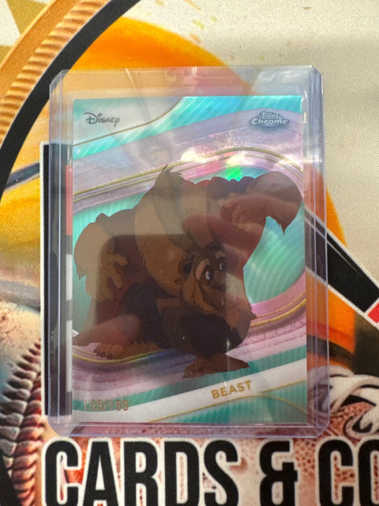 2025 Topps Chrome Disney Beast Aqua Refractor /199