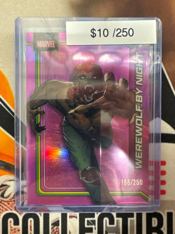 2026 Topps Chrome Marvel Werewolf By Night Pink Refractor /250