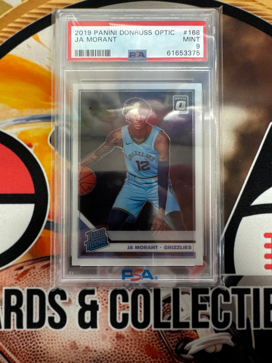 2019 Panini Donruss Optic NBA Ja Morant Rated Rookie PSA 9
